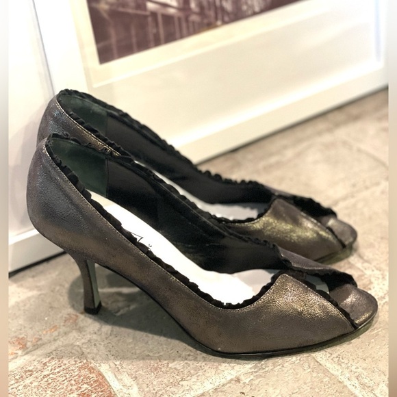 Cynthia Rowley Peeptoe Pumps Sandals - Picture 4 of 13